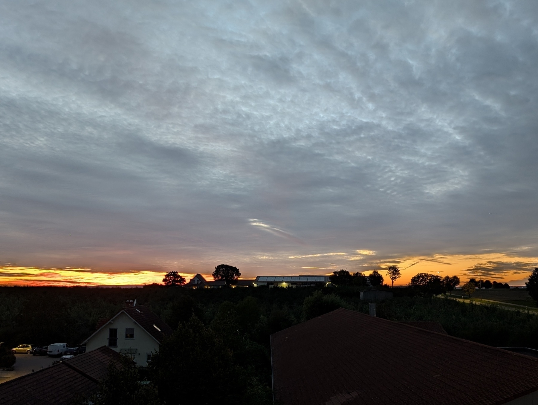 Sonnenuntergang in Rheinhessen.