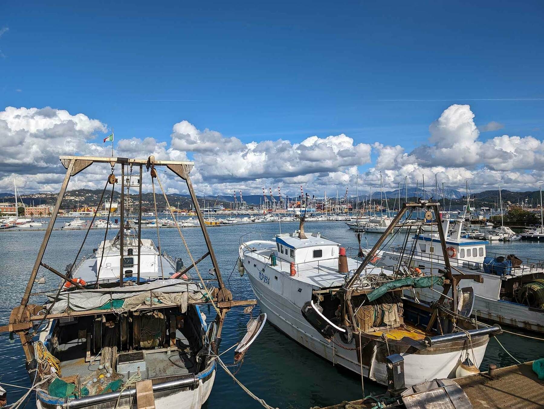 Hafen in La Spezia, Italien