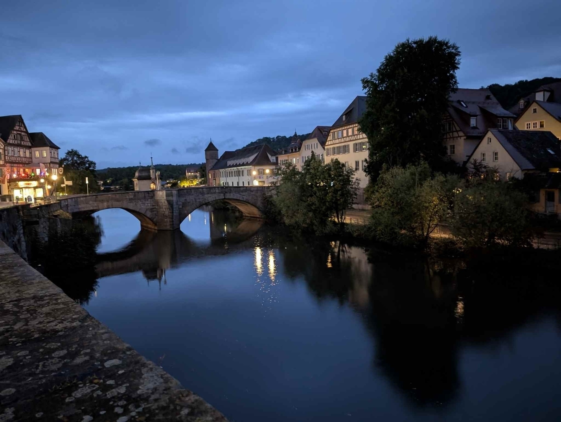 Schwäbisch Hall am Abend