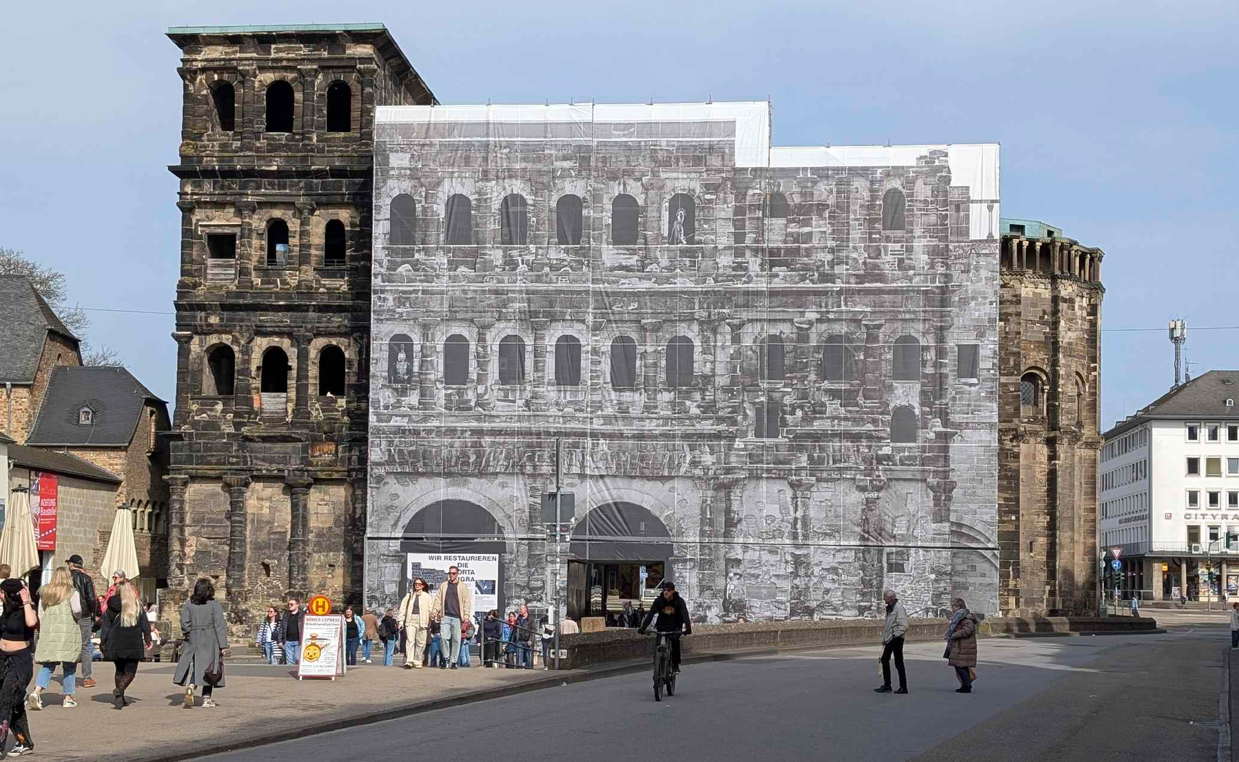 Baustelle Porta Nigra in Trier 